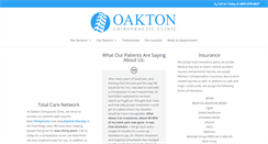 Desktop Screenshot of oaktonchiro.com
