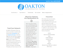 Tablet Screenshot of oaktonchiro.com